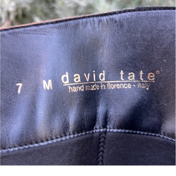 David Tate Women's Rider Black & Brown Leather Boots Size 7 - Picture 10 of 12